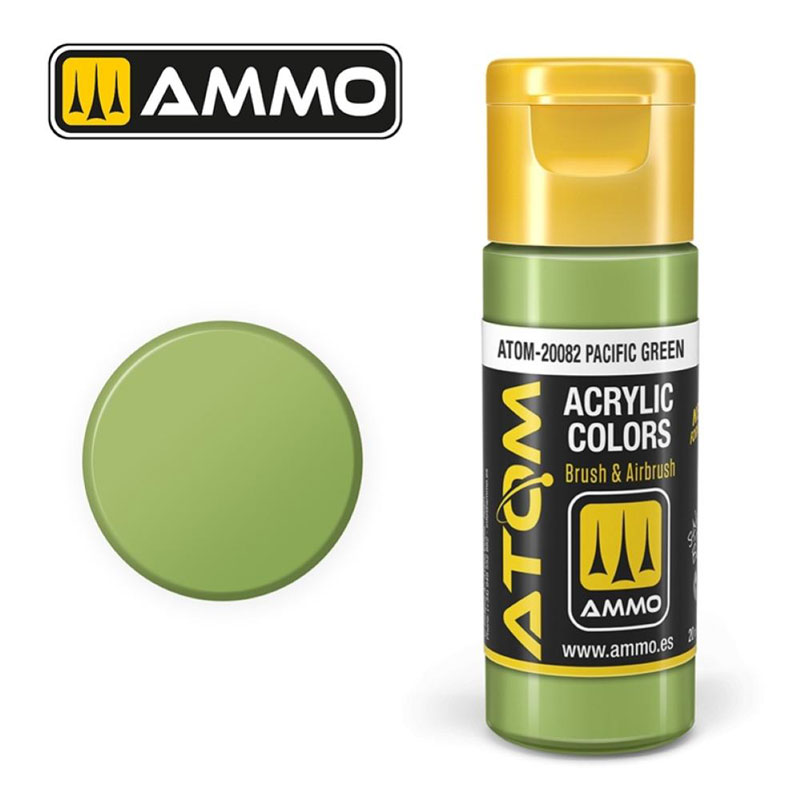 Ammo By Mig ATOM Acrylic Paint: Pacific Green