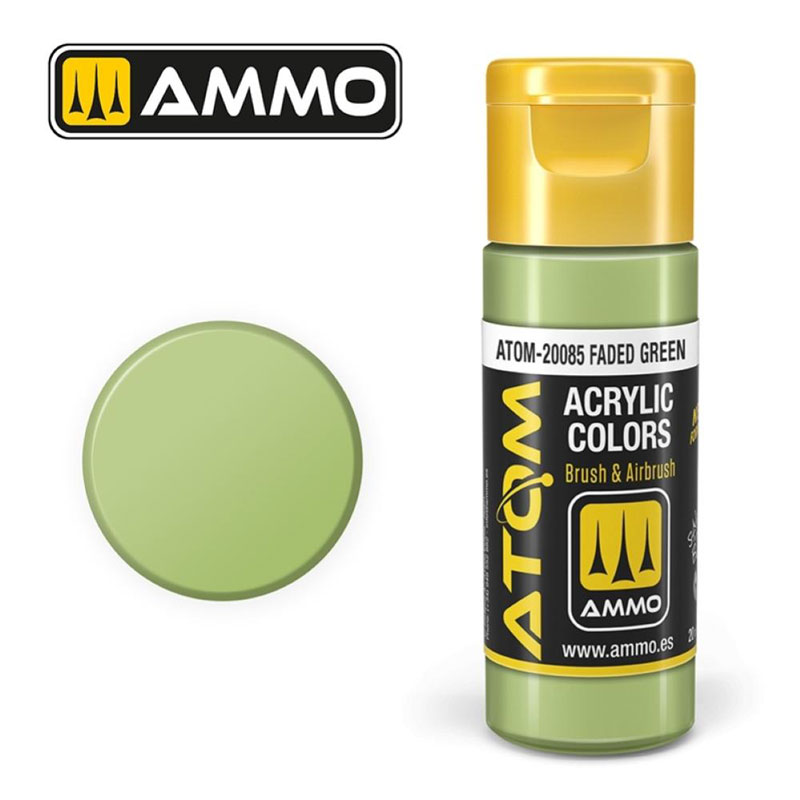 Ammo By Mig ATOM Acrylic Paint: Faded Green