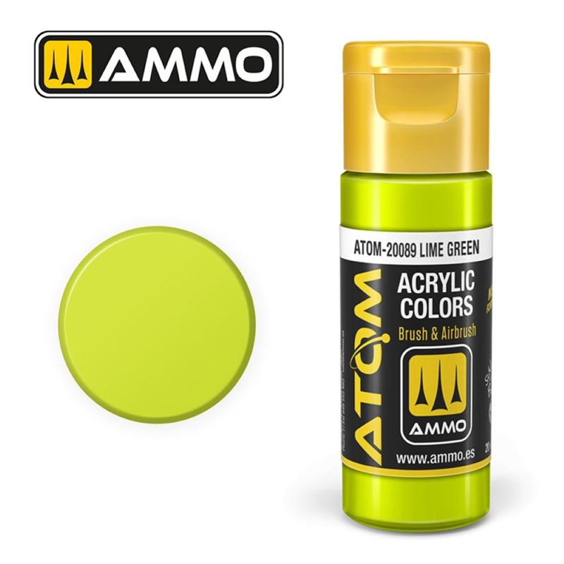 Ammo By Mig ATOM Acrylic Paint: Lime Green