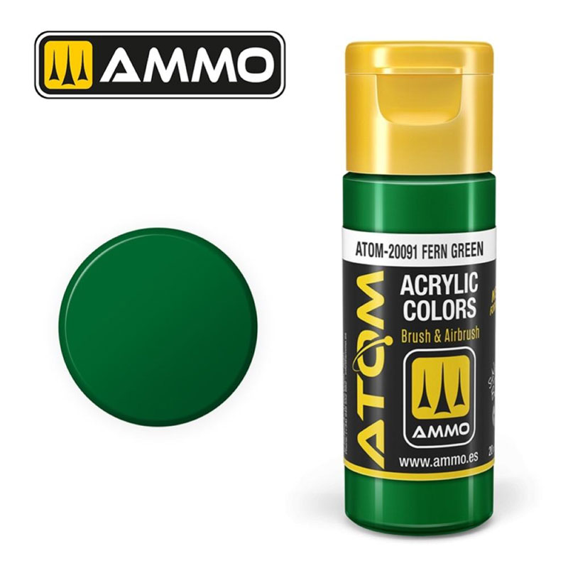 Ammo By Mig ATOM Acrylic Paint: Fern Green