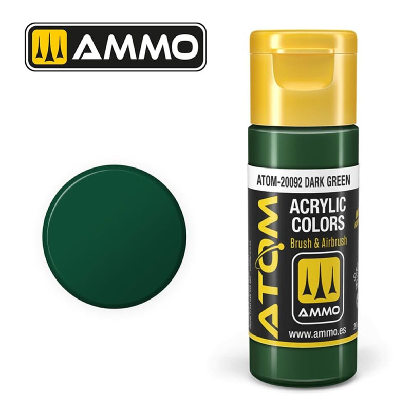 Ammo By Mig ATOM Acrylic Paint: Dark Green