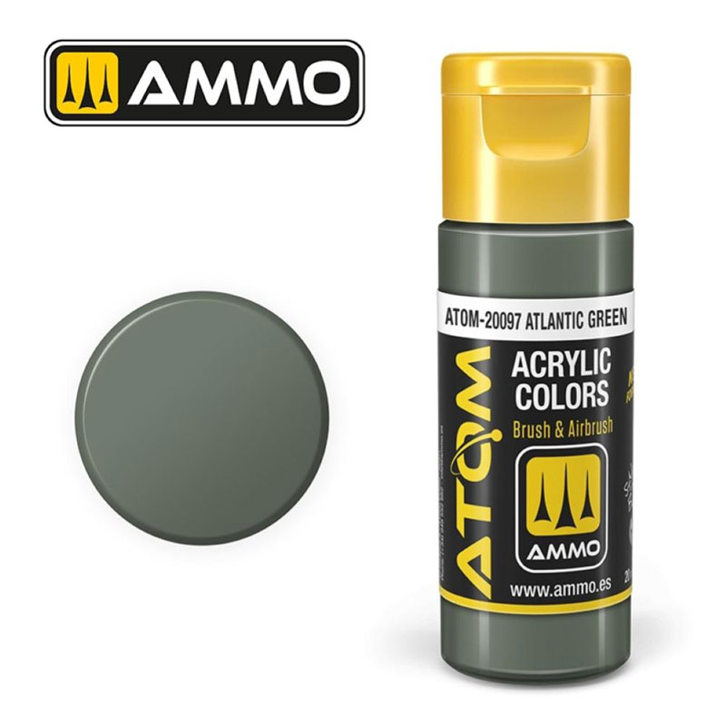 Ammo By Mig ATOM Acrylic Paint: Atlantic Green