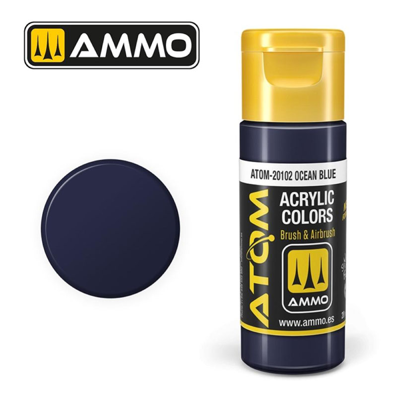 Ammo By Mig ATOM Acrylic Paint: Ocean Blue