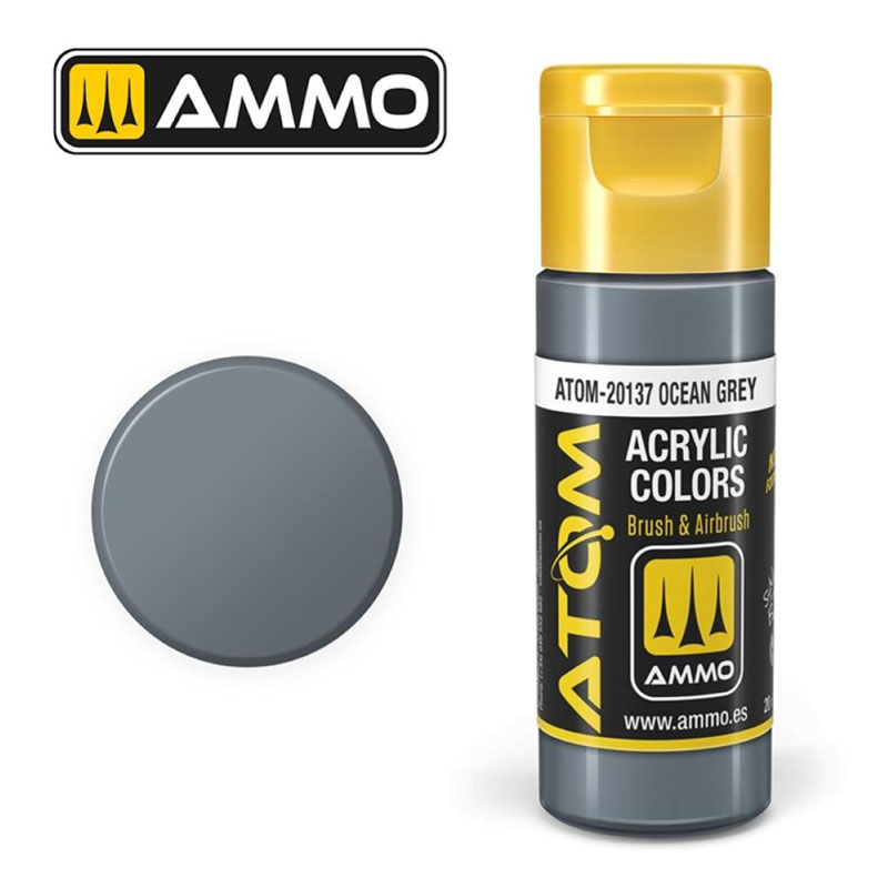 Ammo By Mig ATOM Acrylic Paint: Ocean Grey