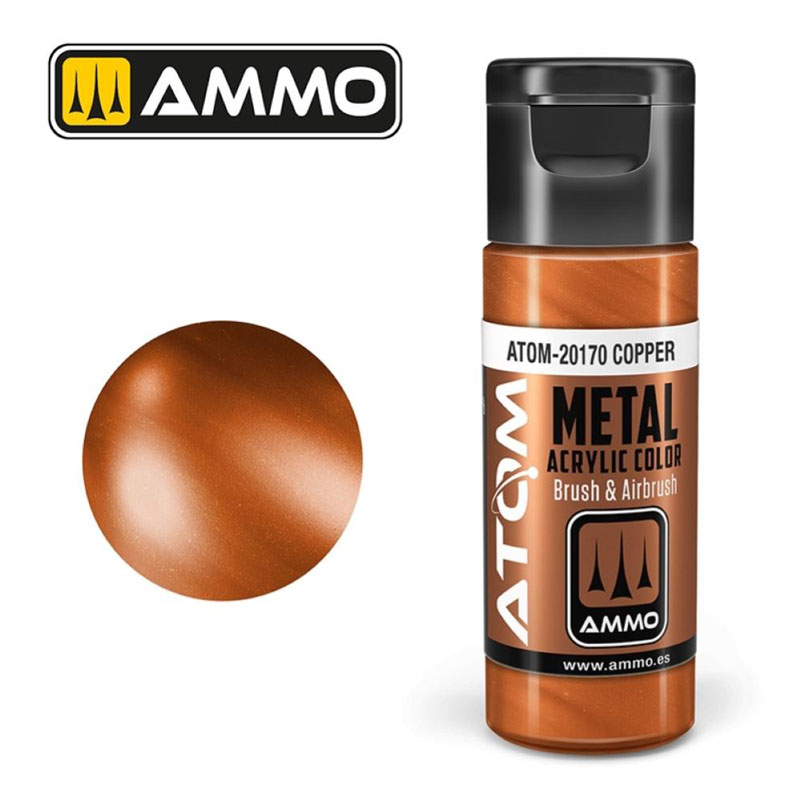 Ammo By Mig ATOM Acrylic Paint: Metallic Copper