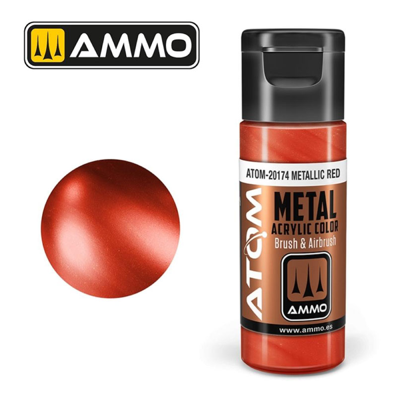 Ammo By Mig ATOM Acrylic Paint: Metallic Red