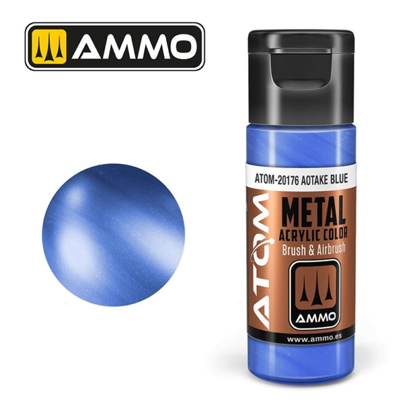 Ammo By Mig ATOM Acrylic Paint: Metallic Aotake Blue