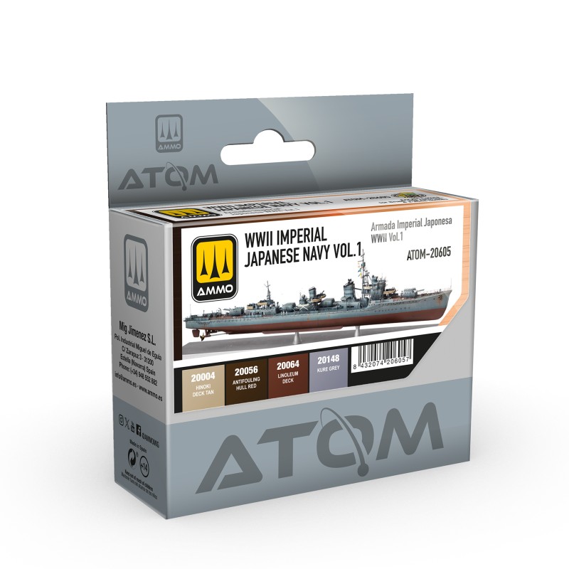 Ammo By Mig ATOM Acrylic Paint: WWII Imperial Japanese Navy Vol.1 Set