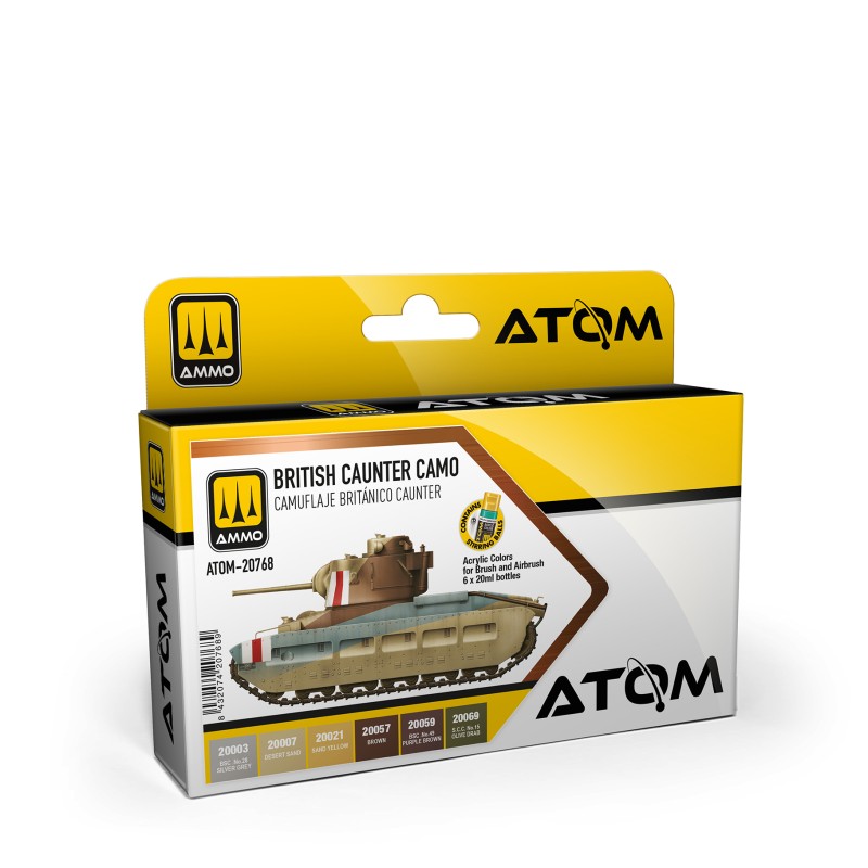 Ammo By Mig ATOM Acrylic Paint: British Caunter Camo Colors