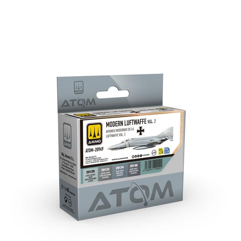 Ammo By Mig ATOM Acrylic Paint: Modern Luftwaffe Vol.2 Aircraft Set