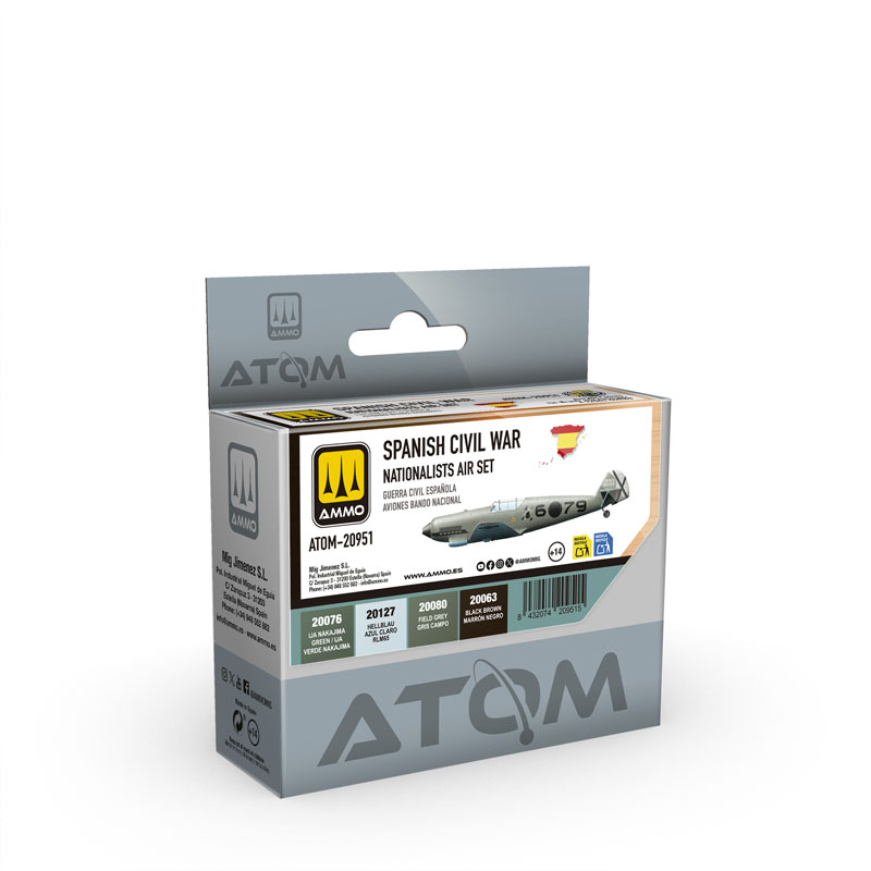 Ammo By Mig ATOM Acrylic Paint: Spanish Civil War Nationalists Air Set