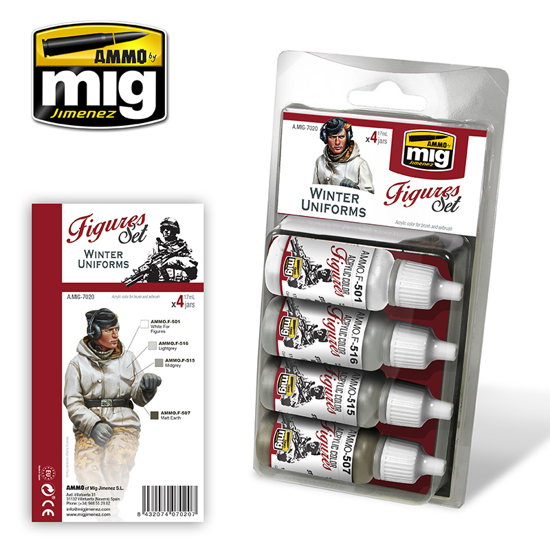 Figures Acrylic Paint Set: Winter Uniforms