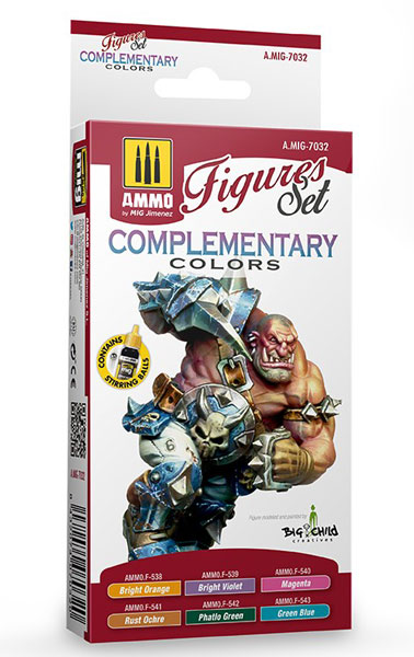 Acrylic Figures Paint Set: Complementary Colors