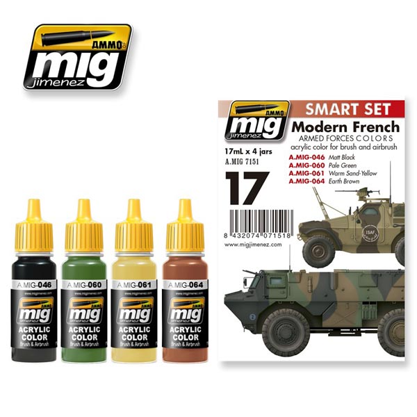 Acrylic Smart Set: Modern French Armed Forces Colors
