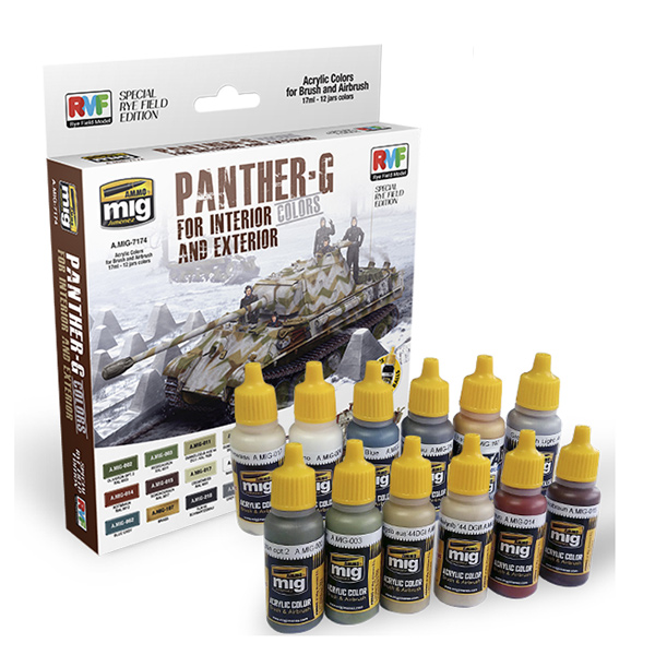 Acrylic Paint Set: Panther-G Colors For Interior And Exterior 