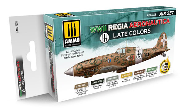 Acrylic Aircraft Paint Set: WWII Regia Aeronautica – Late Colors