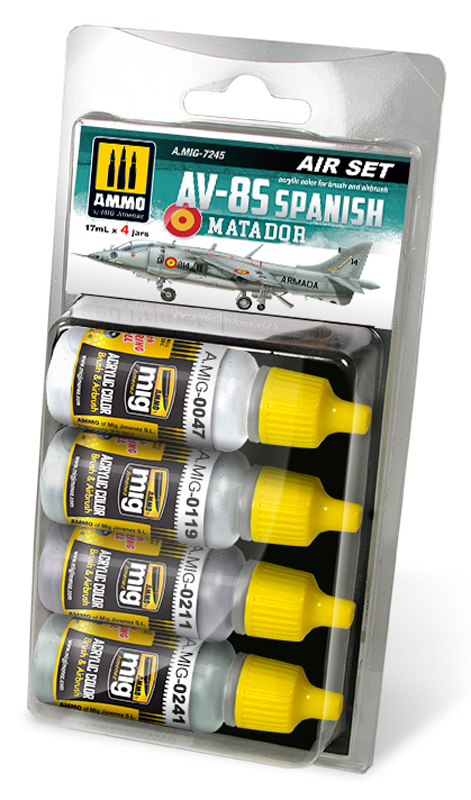 Acrylic Aircraft Paint Set: AV-8S Spanish Matador Set