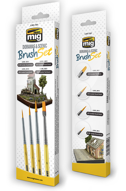 Dioramas and Scenics Brush Set