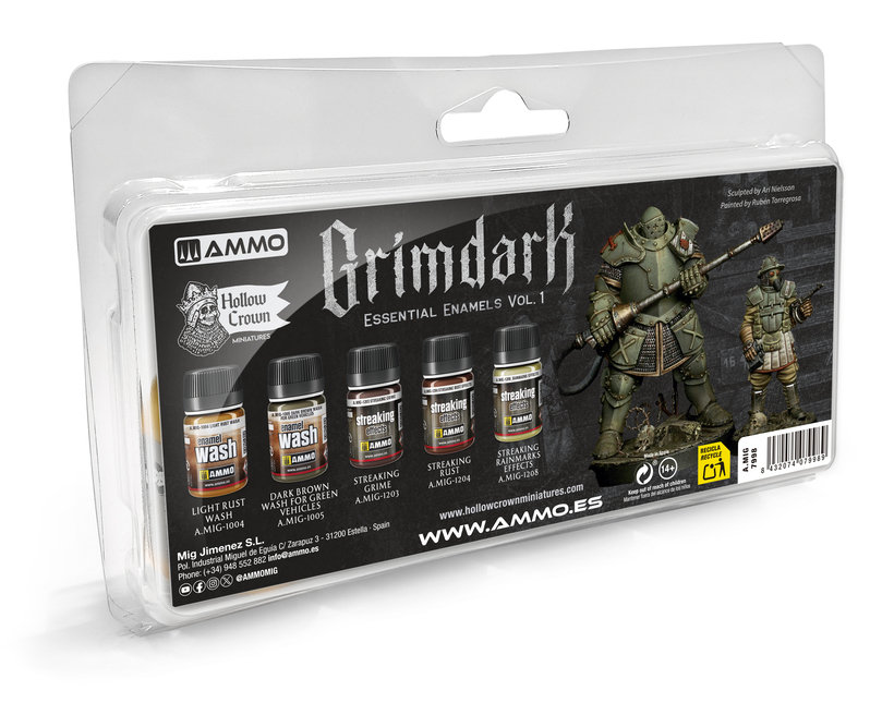 AMMO by Mig Grimdark Essential Enamels Vol. 1
