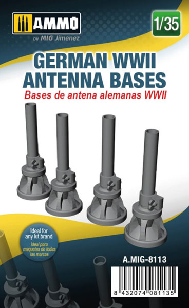 1/35 German WWII Antenna Bases