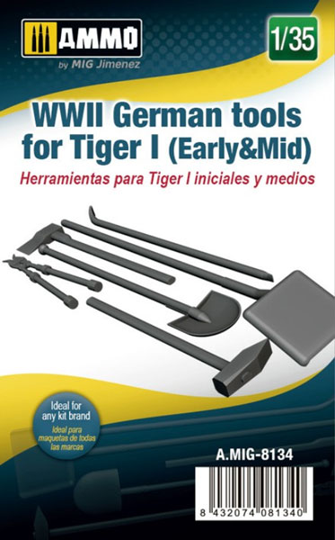 1/35 German WWII Tiger I (Early & Mid) Tools