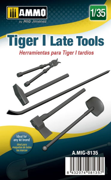 1/35 German WWII Tiger I Late Tools