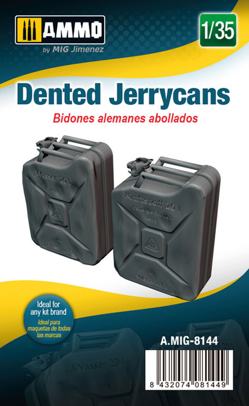 1/35 German WWII Dented Jerrycans