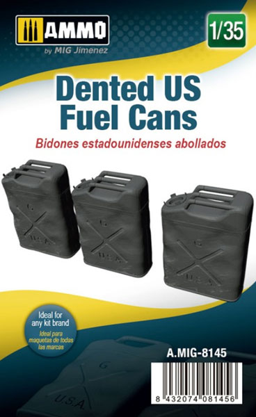 1/35 Dented US WWII Fuel Cans