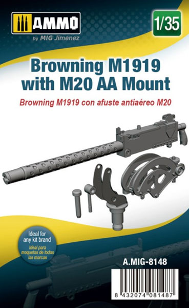 1/35 US Browning M1919 with M20 AA Mount