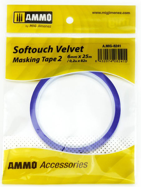 Softouch Velvet Masking Tape #2 (6mm X 25M)