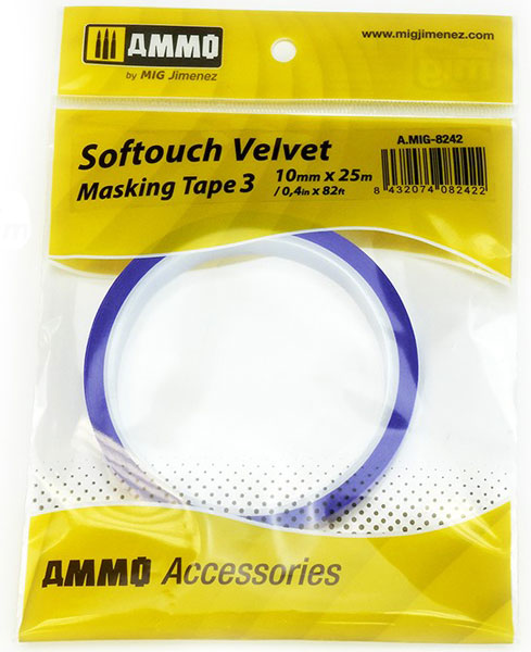 Softouch Velvet Masking Tape #3 (10mm X 25M)