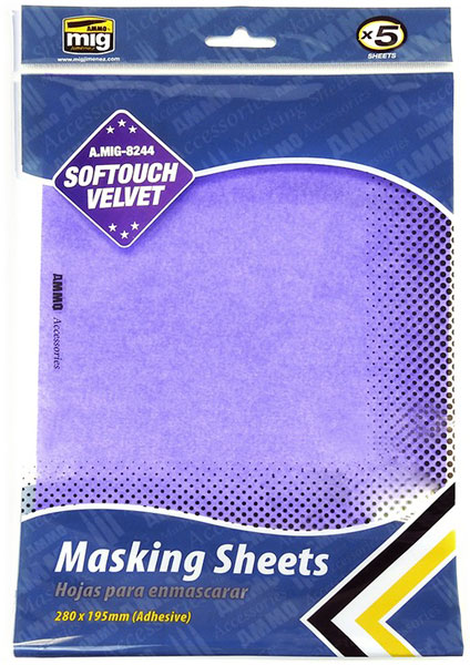 Softouch Velvet Masking Sheets 280X195 mm