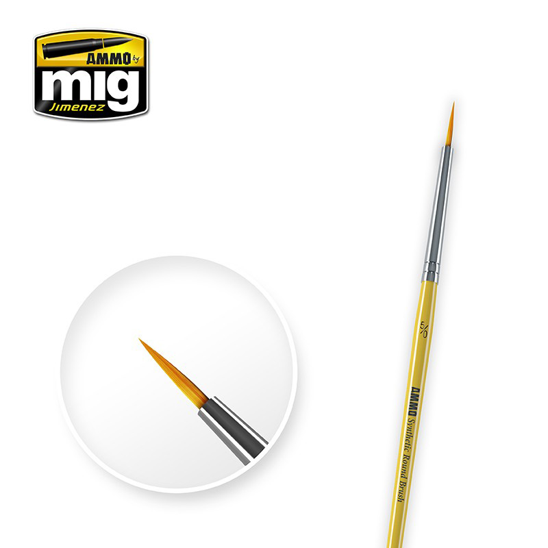 AMMO by Mig - 5/0 SYNTHETIC ROUND BRUSH