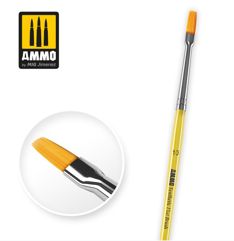 AMMO by Mig - 10 Synthetic Flat Brush