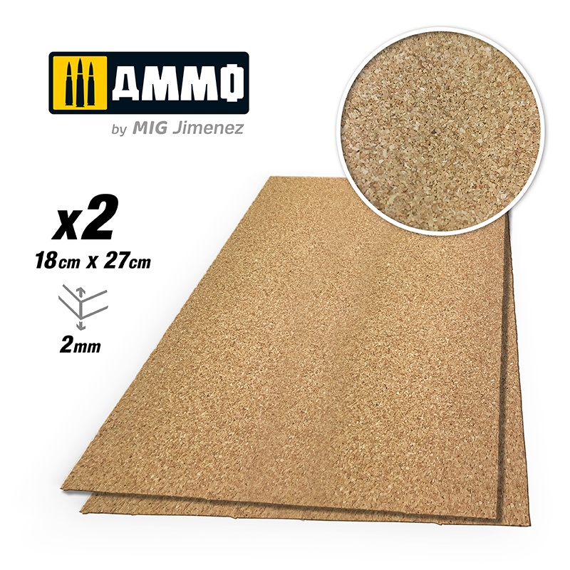 Create Cork Fine Grain 2mm (2 Sheets)