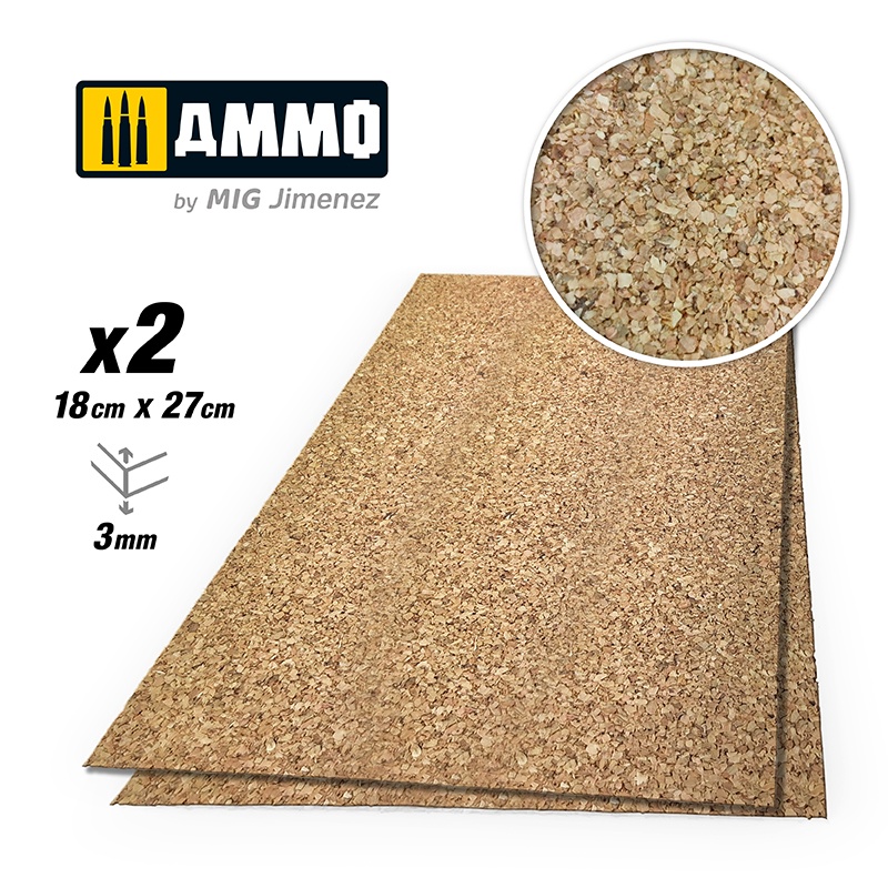 Create Cork Medium Grain 3mm (2 Sheets)