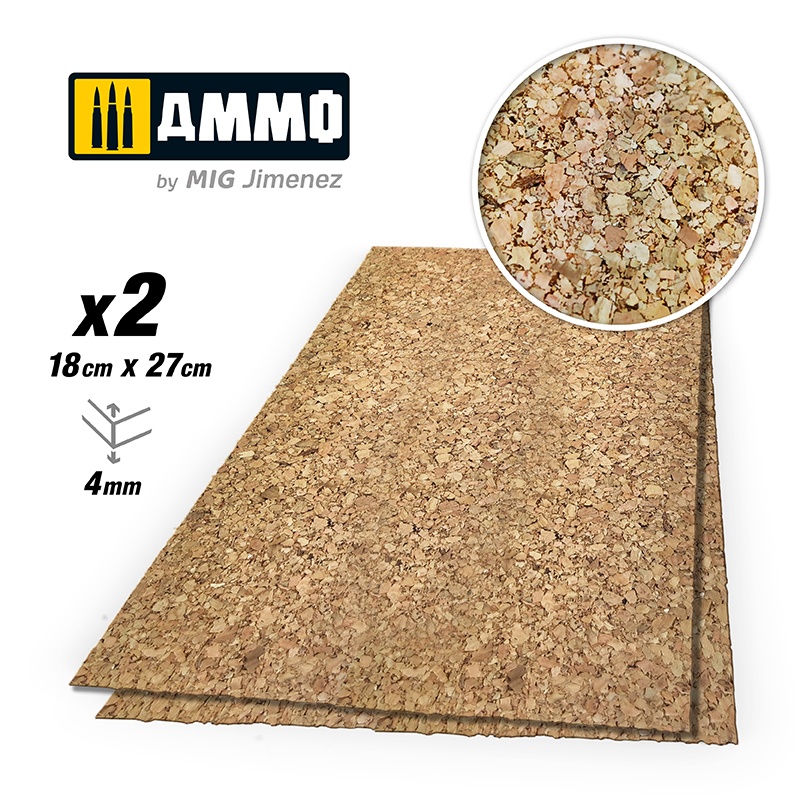 Create Cork Thick Grain 4mm (2 Sheets)