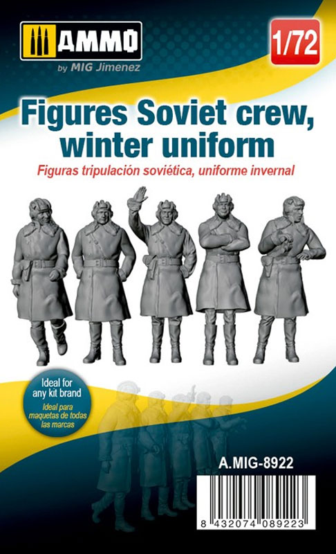 1/72 Soviet Crew, Winter Uniform