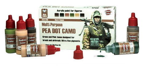 Andrea Color Pea Dot Camo Paint Set