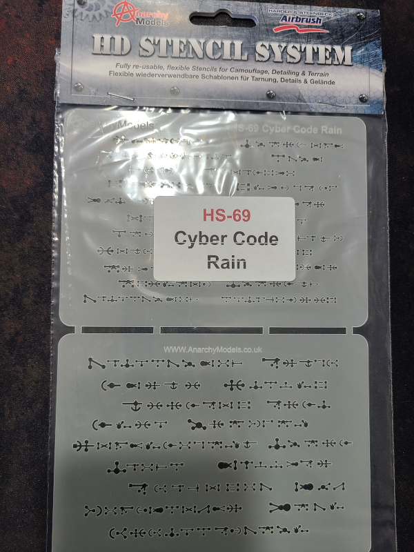 High Speed Stencils - Cyber Code Rain