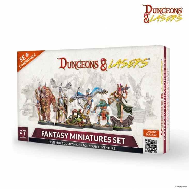 Archon Studio Dungeons and Lasers: Fantasy Miniatures Set