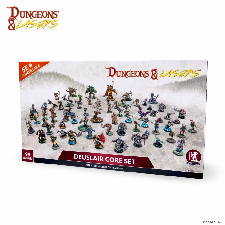 Archon Studio Dungeons and Lasers: Deuslair Core Figures Set