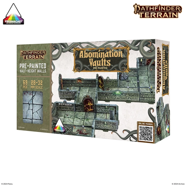 Archon Studio Dungeons and Lasers: Abomination Vaults Pre-Painted Walls & Terrain