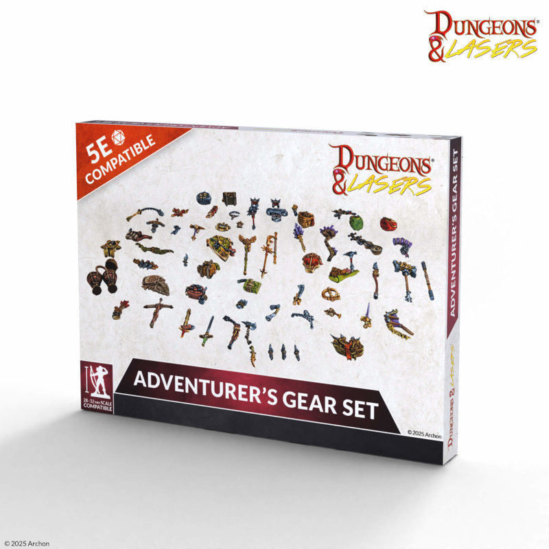 Archon Studio Dungeons and Lasers: Adventurers Gear Set