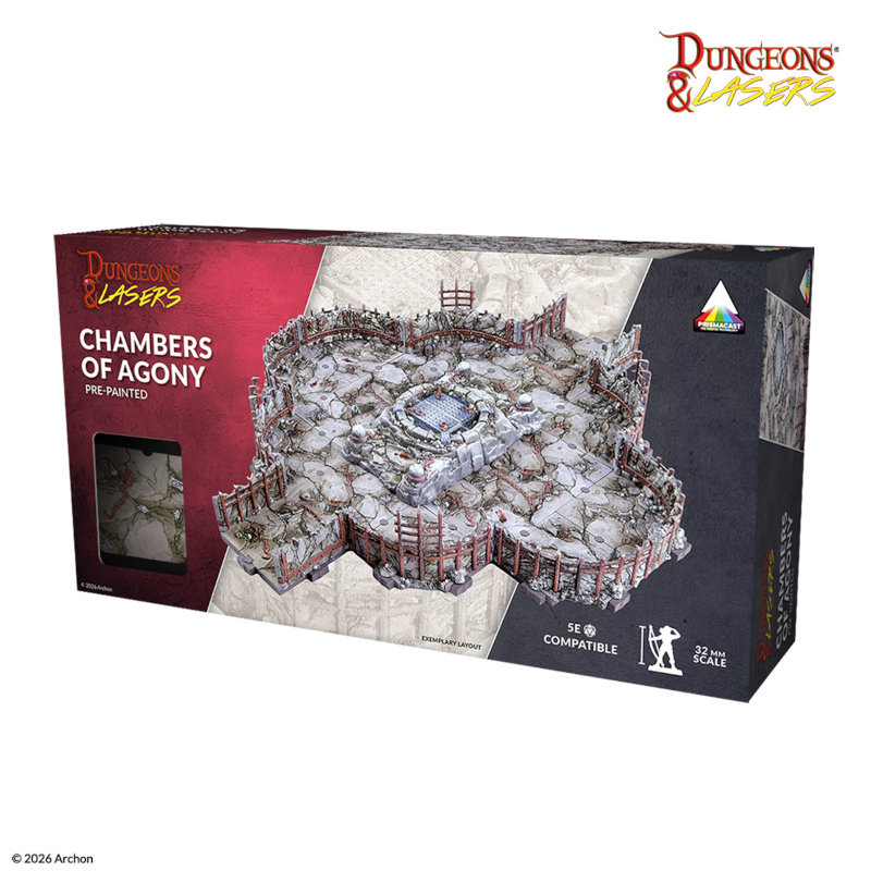 Archon Studio Dungeons and Lasers: Chambers of Agony – Pre-Painted (D&L: PrismaCast Pre-Painted Terrains)