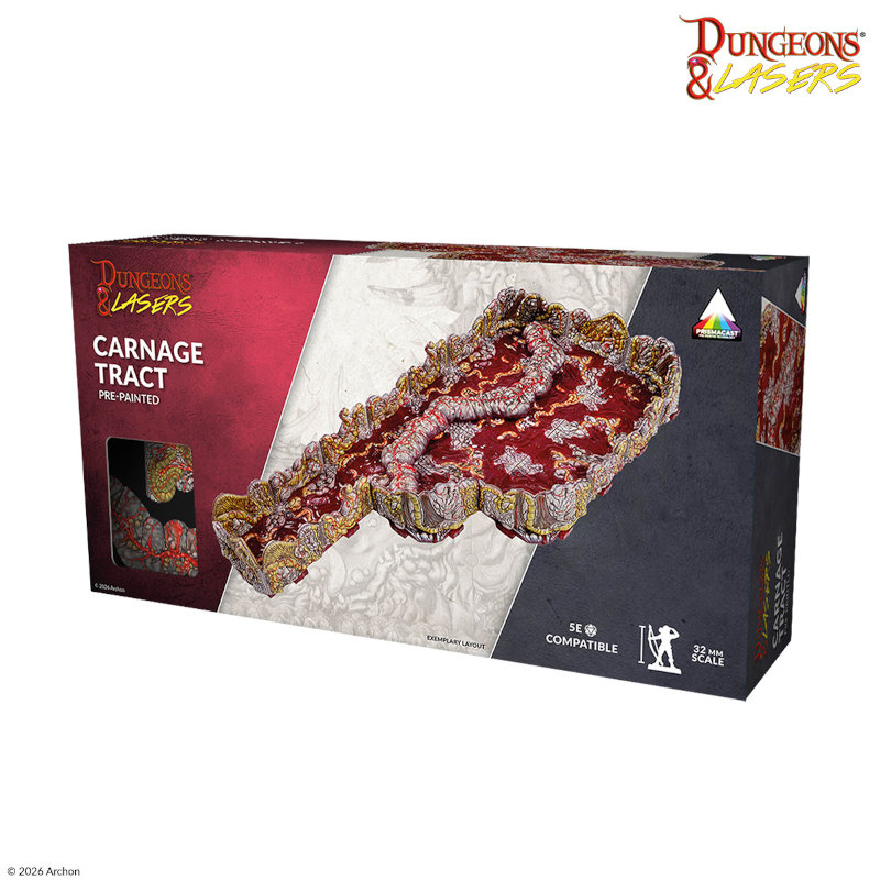 Archon Studio Dungeons and Lasers: Carnage Tract – Pre-Painted (D&L: PrismaCast Pre-Painted Terrains)