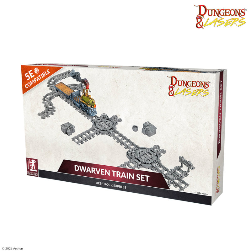 Archon Studio Dungeons and Lasers: Dwarven Train Set (D&L: Miniatures)