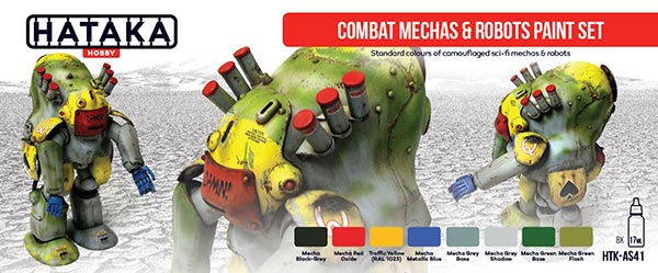 Red Line: Combat Mechas & Robots Sci-Fi Camouflage Paint Set (8 Colors) - Optimized For Airbrush - 17ml Bottles ONLY 1 AVAILABLE