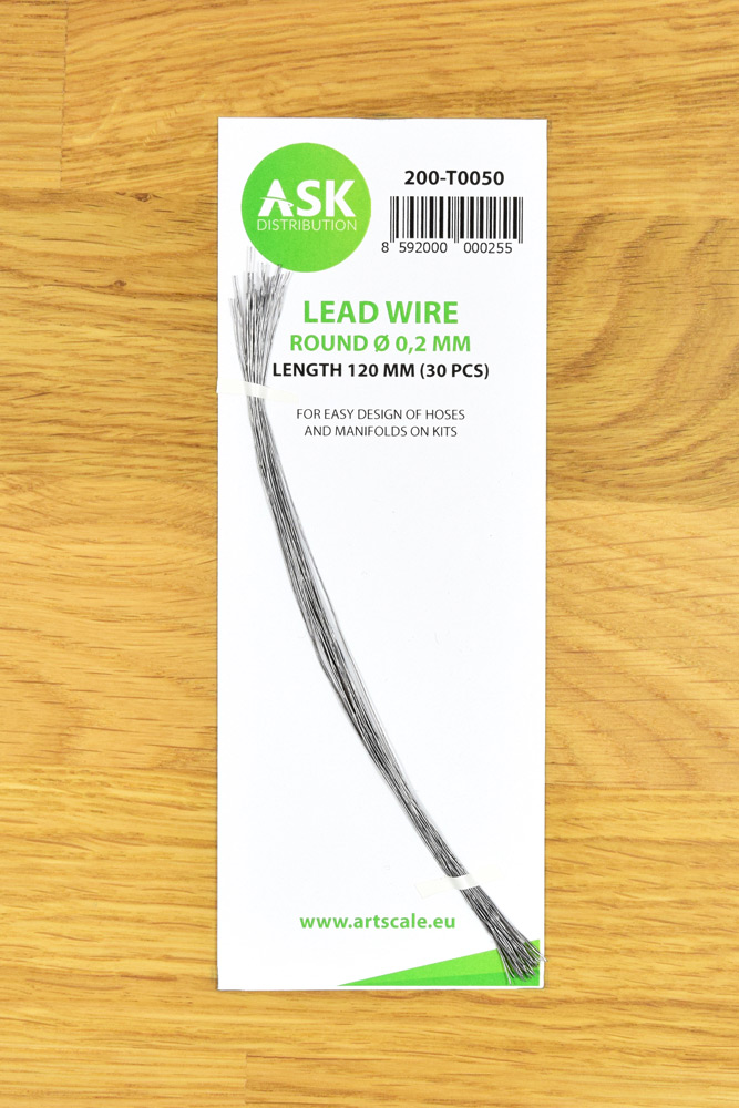 ASK Lead Wire - Round Ø 0.2 mm x 120 mm (30 pcs)