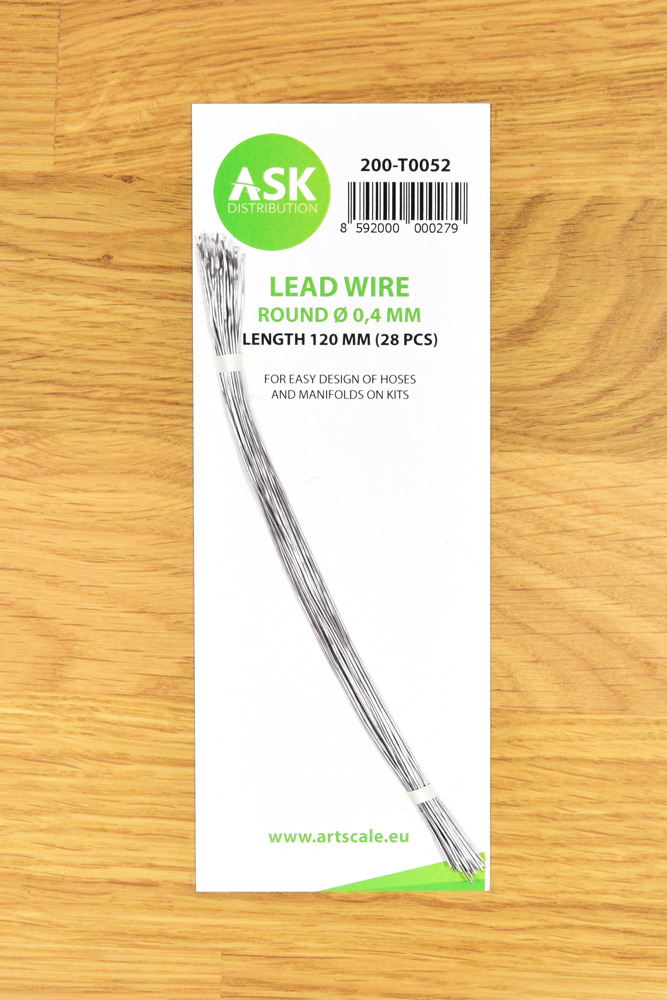 ASK Lead Wire - Round Ø 0.4 mm x 120 mm (28 pcs)